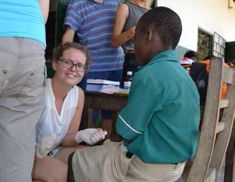 Nyuddannede Helene får erhvervserfaring på lokalt hospital i Ghana Helene Hansen