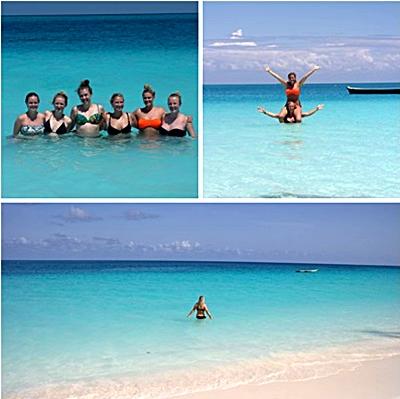 Skønne billeder fra Zanzibar Lise sammen med vennerne på Zanzibar