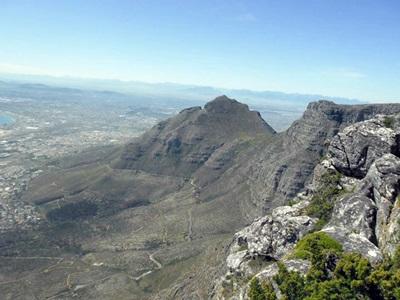 På toppen af Table Mountain På toppen af Table Mountain
