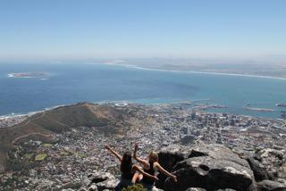 Udsigt over Cape Town På udflugt i Sydafrika