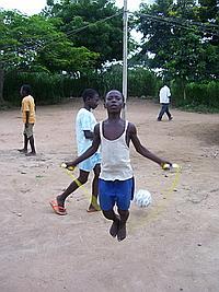 Enoch, an orphan, skipping