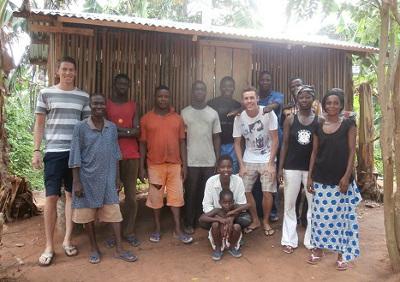 Group shot with volunteers Group shot with volunteers