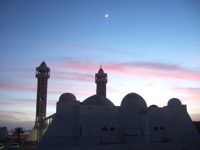 Mosque at dusk Mosque at dusk