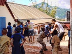 Playing with children Playing with children