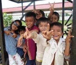 Children from the orphanage