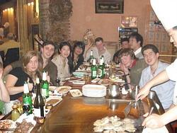 Dinner with other volunteers