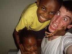 Playing with the kids Playing with the kids