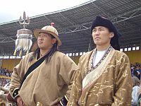 At the Naadam festival At the Naadam festival