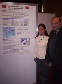 My supervisor and I with a poster we made about AIDS in China...it's all in Spanish! My supervisor and I with a poster we made about AIDS in China...it's all in Spanish!