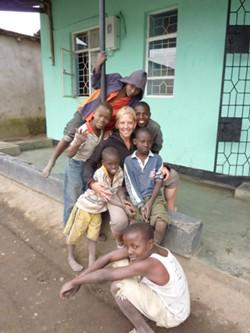 Maartje van der Aa in Tanzania