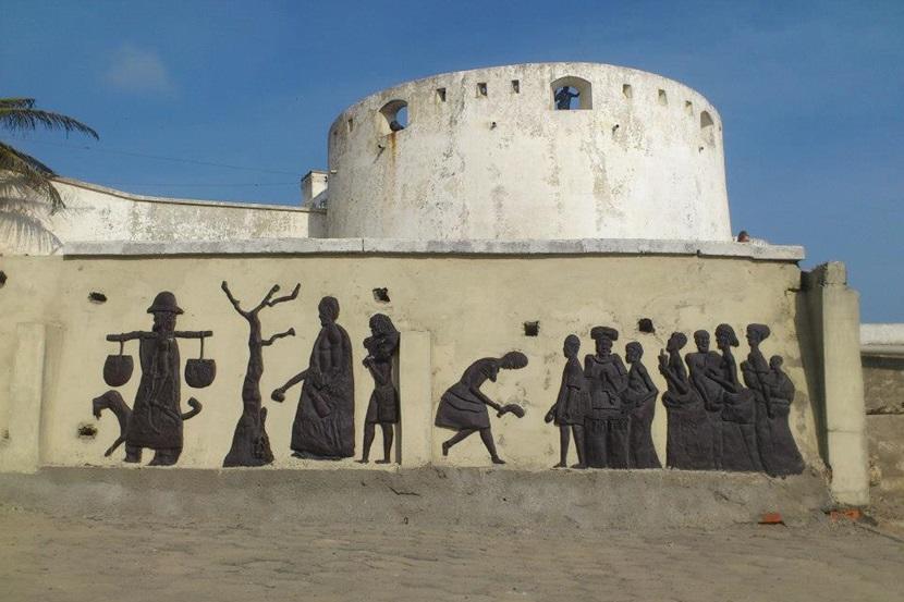 Slavefort i Ghana Gammelt fort i Ghana