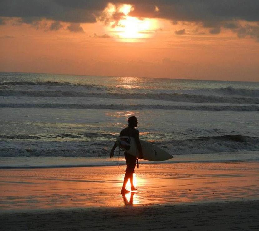 Sunset surfing in Costa Rica Sunset surfing in Costa Rica