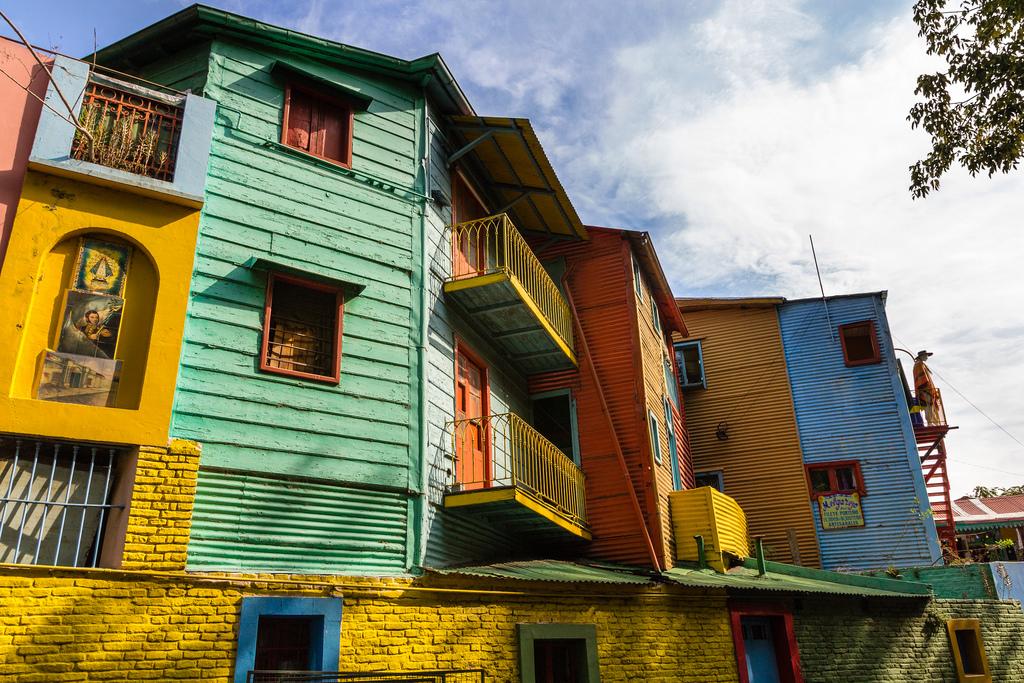 La Boca district in Buenos Aires La Boca district in Buenos Aires