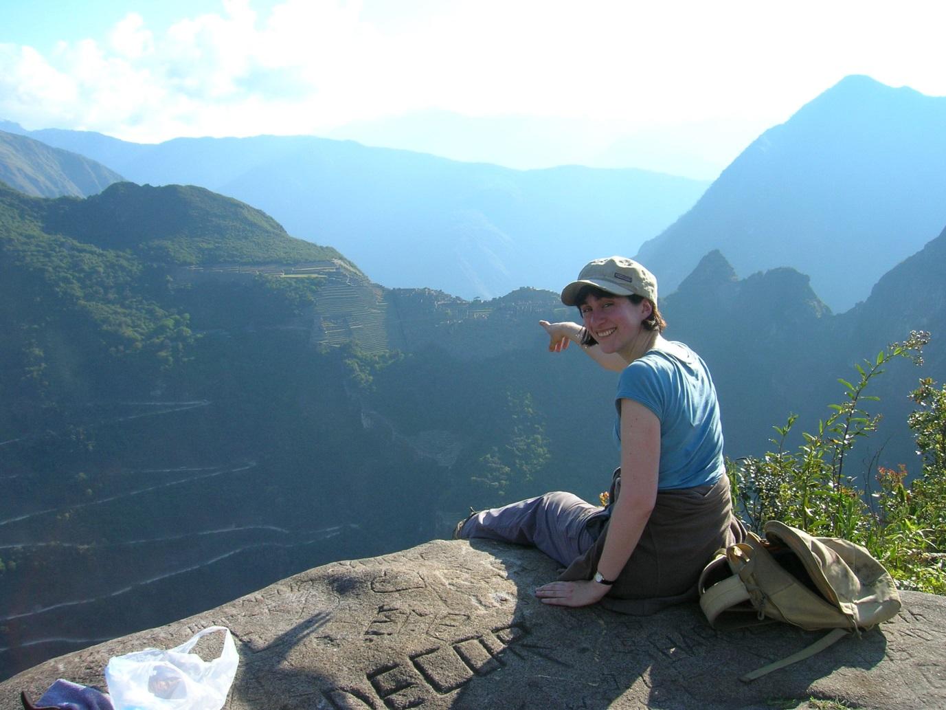 First view of Machu Picchu First view of Machu Picchu