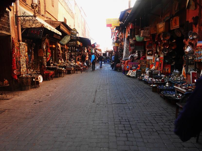 Shopping in the souks Shopping in the souks