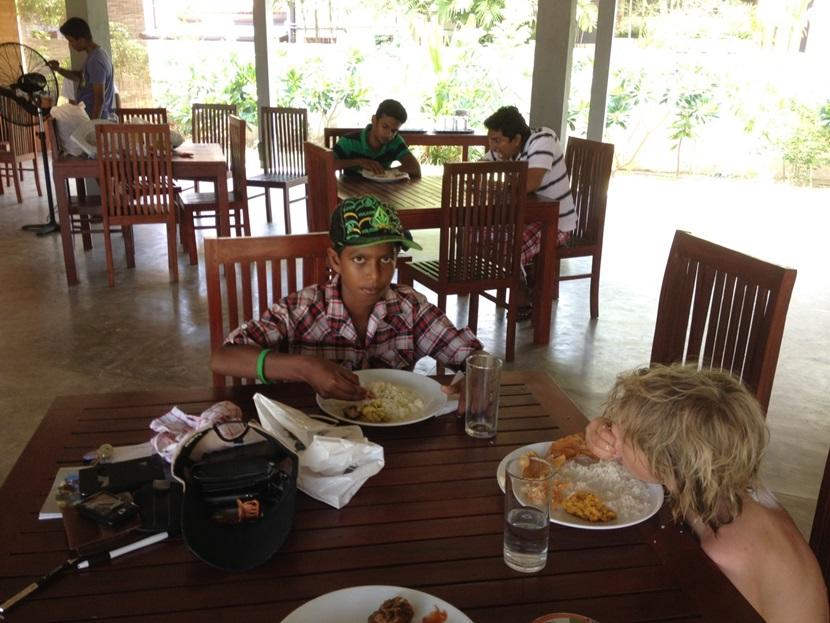 Rupert eating with his hands Rupert eating with his hands