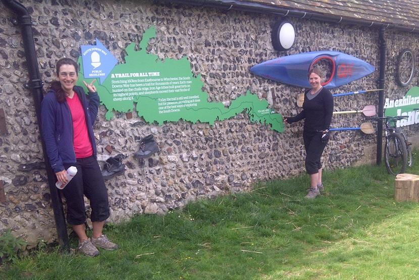Map of the route at South Downs Hostel Map of the route at South Downs Hostel