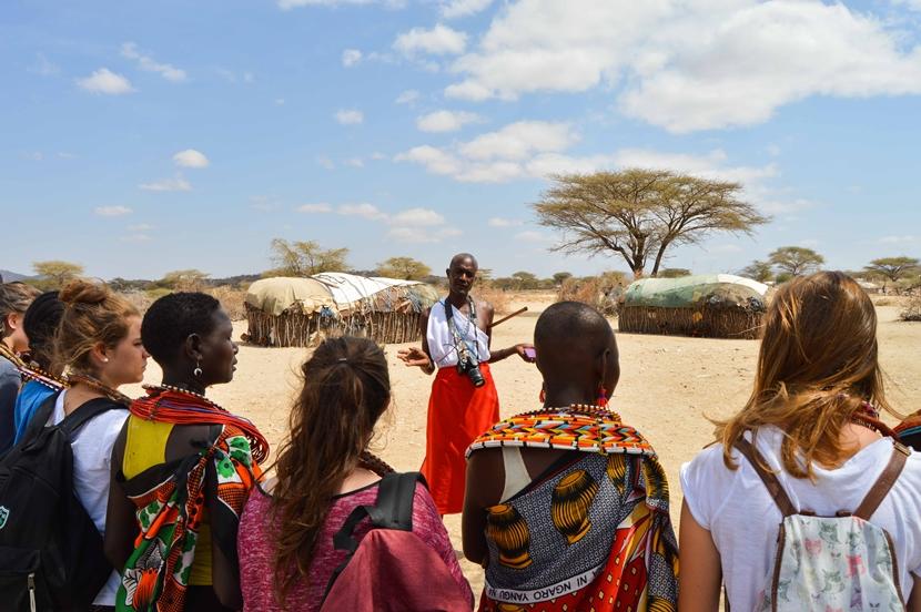 High School Special volunteers listen to a Samburu tour guide talk to them about traditional African culture Projects Abroad High School Special volunteers listen to a Samburu tour guide talk to them about traditional African culture