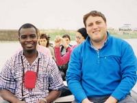 Blogmaster, Will with Emmanuel from our Ghana office