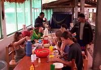 Breakfast at the Inca house