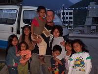 Supervisor Daniel with local children