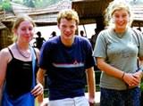 Tom Pastorius with volunteers in India