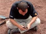 Volunteer at Tambo Cancha excavation