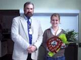 Natasha with the Mayor of Stroud