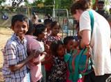 Volunteer with Children in a Care Centre