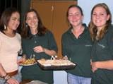 Volunteers, Erin, Natalia, Kathryn and Amy