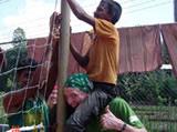 Help from the boys