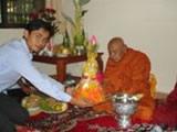 Simon Petro receiving blessing