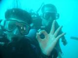 Volunteers diving