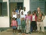 With my host family