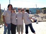 Volunteers at Habitat site