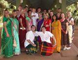 Volunteers in wedding finery
