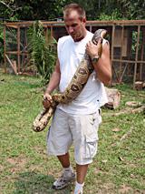 Letting the snake go!
