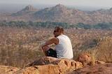 Stuart enjoying the view