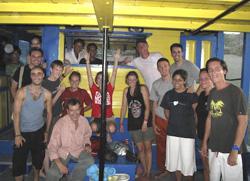 Conservation volunteers and staff
