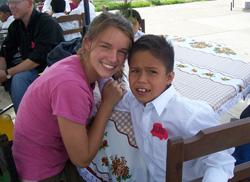Volunteer at the orphanage