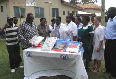 Donating the supplies Donating the supplies