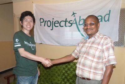 One of our first volunteers in Kenya One of our first volunteers in Kenya