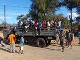 Talibes arriving by truck