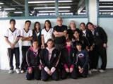 The Christies with some of their students