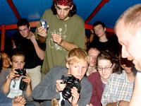 Crowding round the caiman