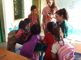 Volunteers on a High School Special Care Project in Cambodia Volunteers on a High School Special Care Project in Cambodia