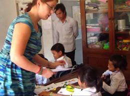A Volunteer Teaching English in Cambodia A Volunteer Teaching English in Cambodia