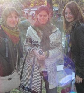 Lou, Alexia und ich im japanischen Garten in Buenos Aires Argentinien-Medizin-Freiwillige