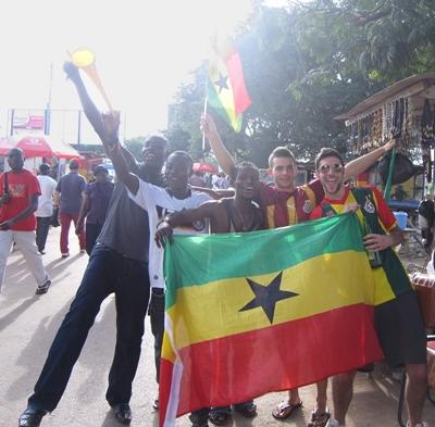 WM Fieber in der Oxford Street Sozialarbeit Ghana WM