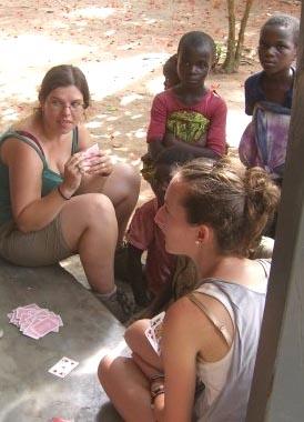 Wochenendausflug mit Kartenspiel Ghana Naturschutz Kids